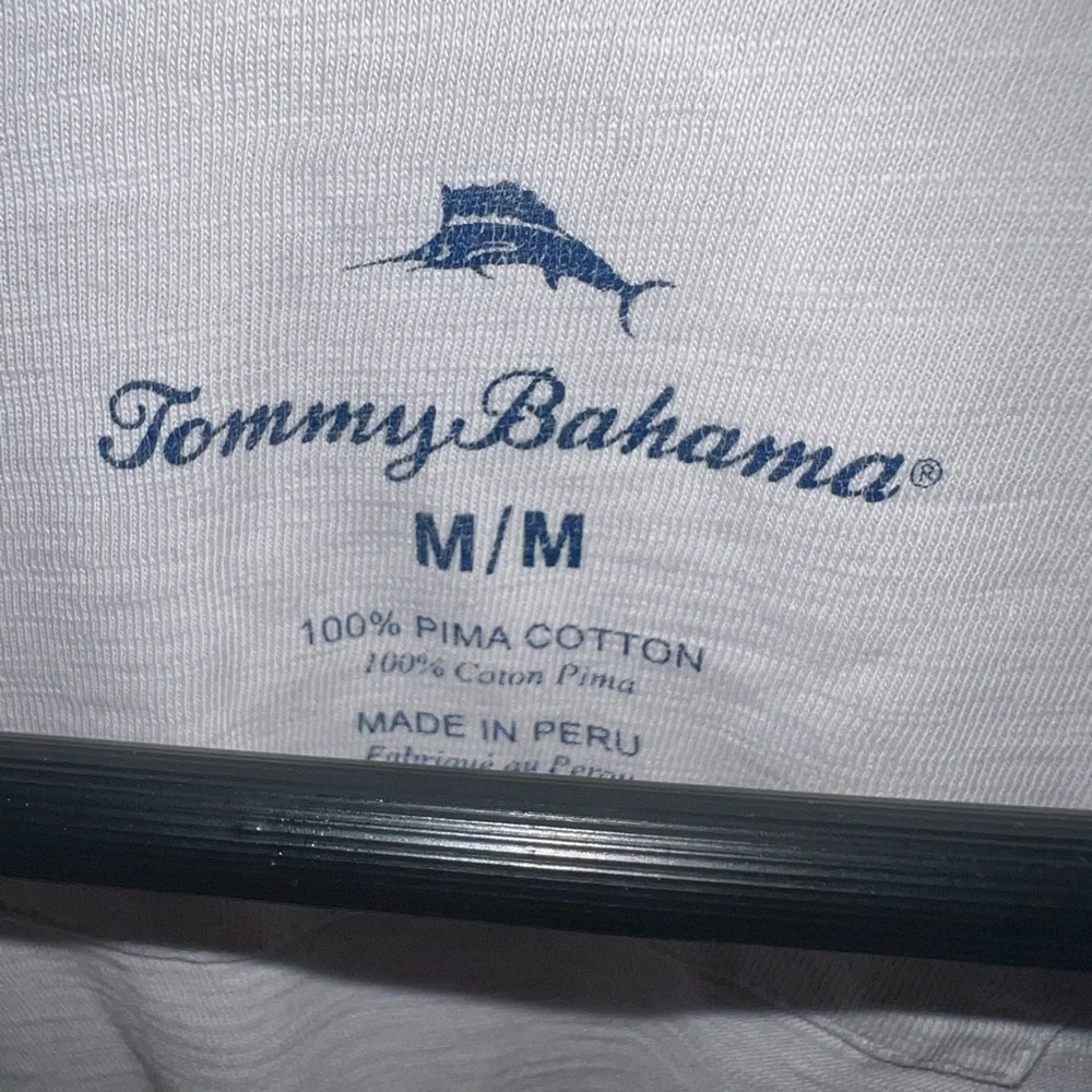 Tommy Bahama Gray & Green Floral long sleeve shirt size M - Picture 9 of 9